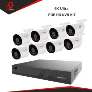 Home 4k ultra hd 8mp ip camera 8 channel poe nvr kit from cctv system camera supplier china